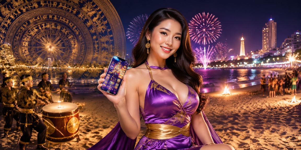 Người chơi trải nghiệm casino trực tuyến trên bãi biển Vũng Tàu